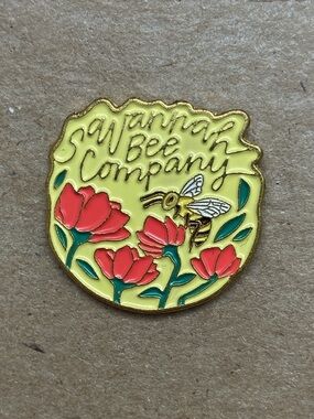 Savannah Bee Company Floral Enamel Pin